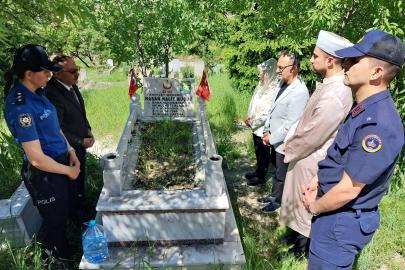 Ağın'da şehit kabirleri bayramda ziyaret edildi