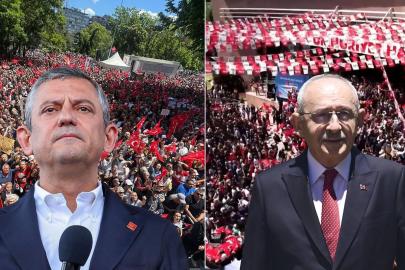 Ankara'da iki ayrı CHP mitingi! Katılım farkı dikkat çekti