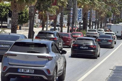 Bodrum'da son 36 saatte 25 binden fazla araç çıkış yaptı