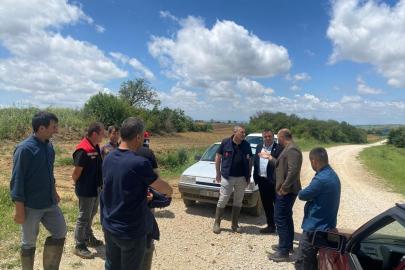 Tekirdağ'da dolu ekili tarım arazilerine zarar verdi