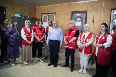 Türk Kızılay'dan Kırgızistan'da kurban eti yardımı