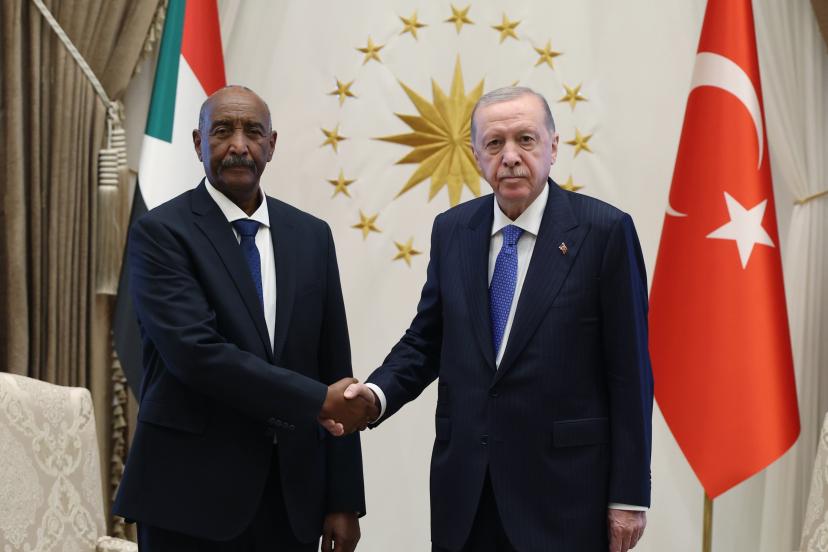 Cumhurbaşkanı Erdoğan, Sudan Egemenlik Konseyi Başkanı Burhan ile görüştü