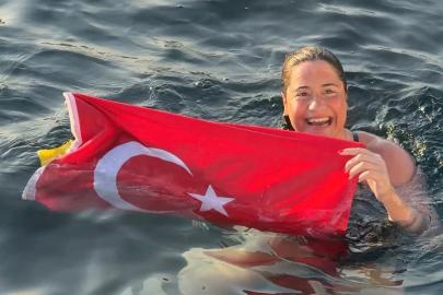 Aysu Türkoğlu, Tsugaru Kanalı'nı geçti