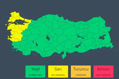 Bakanlık sarı kodla uyardı: Fırtınaya dikkat!