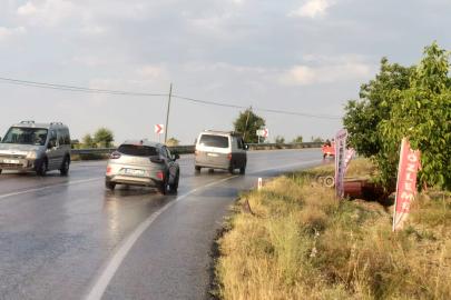 Yola dökülen yakıt kazaya neden oldu